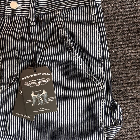 Size S - Men's Retro Casual Railway Pants - Picture 4 of 7